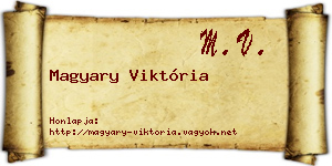 Magyary Viktória névjegykártya