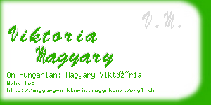 viktoria magyary business card